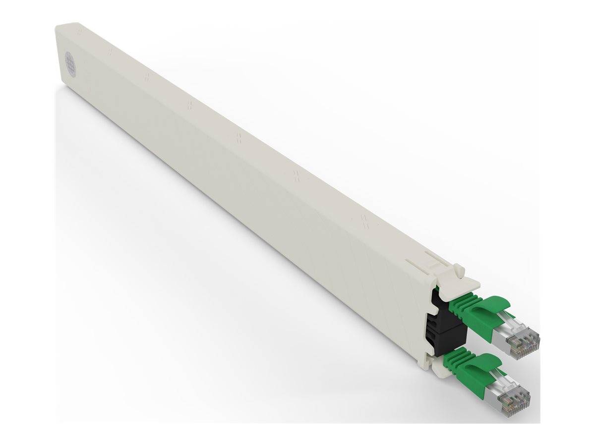 PATCHBOX patchbox.one - Kupferkassette - einziehbarCAT 6a - STP - grün