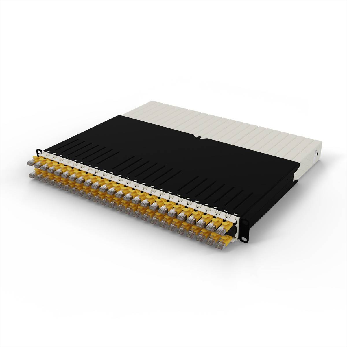 patchbox.one 8RU STP gelb Cat.6a 0,8m