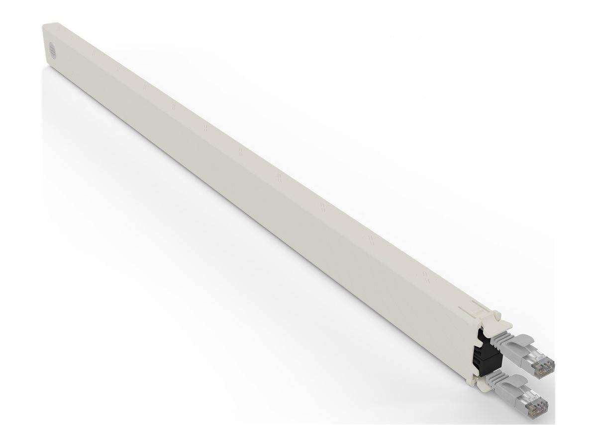 PATCHBOX patchbox.one - Kupferkassette - einziehbarCAT 6a - STP - Grau