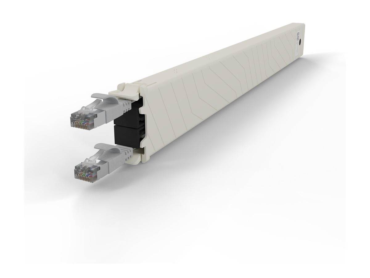 PATCHBOX patchbox.one - Kupferkassette - einziehbarCAT 6a - STP - Grau