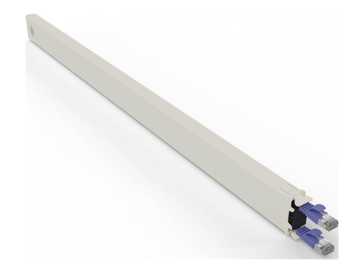 PATCHBOX patchbox.one - Kupferkassette - einziehbarCAT 6a - STP - violett