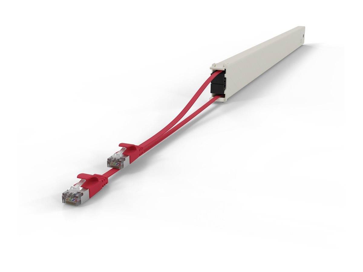 PATCHBOX patchbox.one - Kupferkassette - einziehbarCAT 6a - STP - Rot