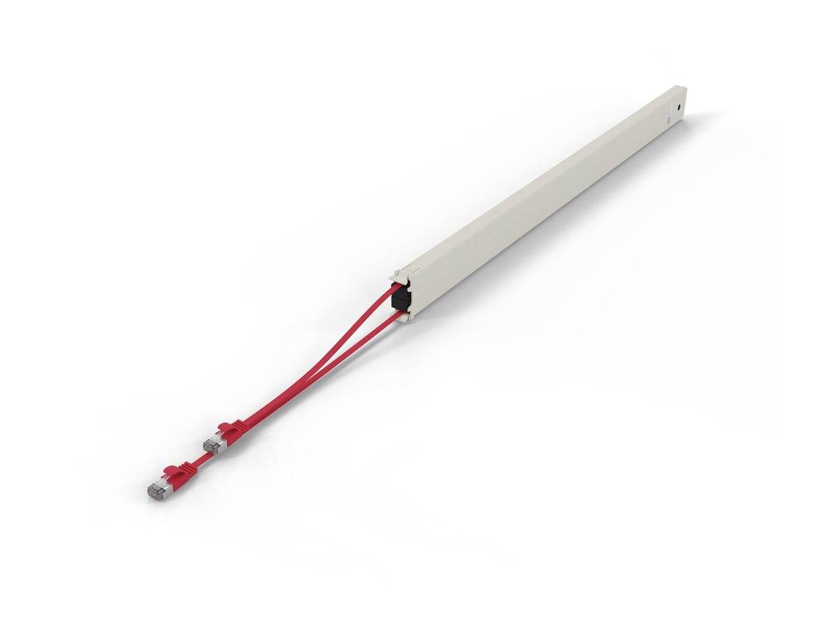 PATCHBOX patchbox.one - Kupferkassette - einziehbarCAT 6a - STP - Rot