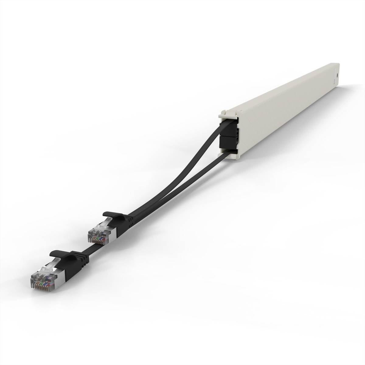 patchbox.one/Cassette 46RU (2,5 m), Cat. 6a, U/FTP, PoE, schwarz