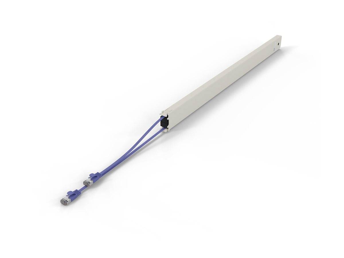 PATCHBOX patchbox.one - Kupferkassette - einziehbarCAT 6a - STP - violett