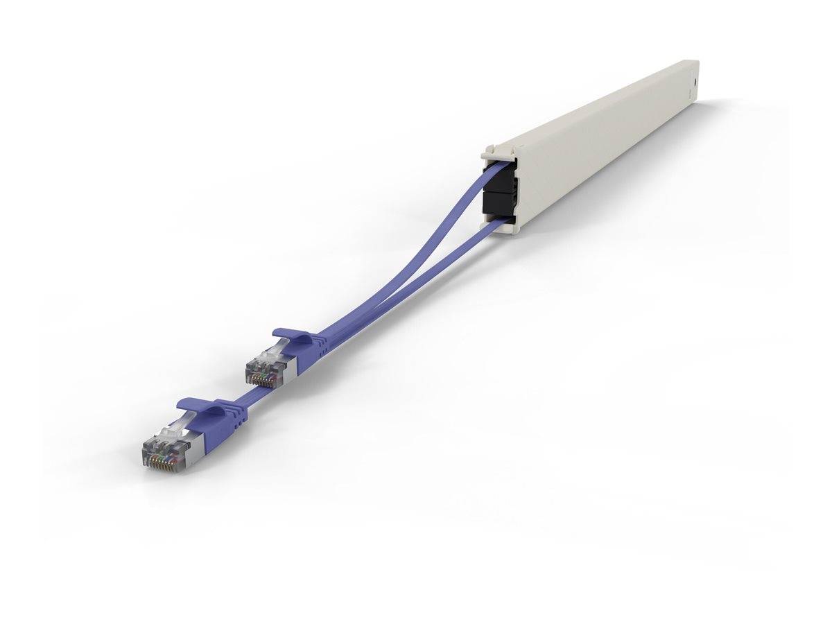 PATCHBOX patchbox.one - Kupferkassette - einziehbarCAT 6a - STP - violett