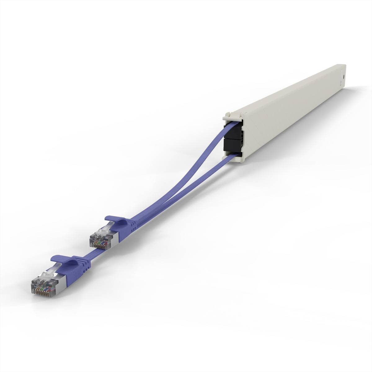 patchbox.one Kassette 46RU STP violett Cat.6a 2,5m