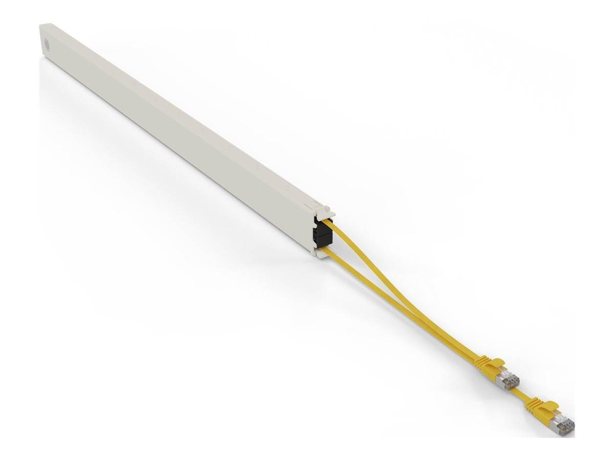 PATCHBOX patchbox.one - Kupferkassette - einziehbarCAT 6a - STP - Gelb