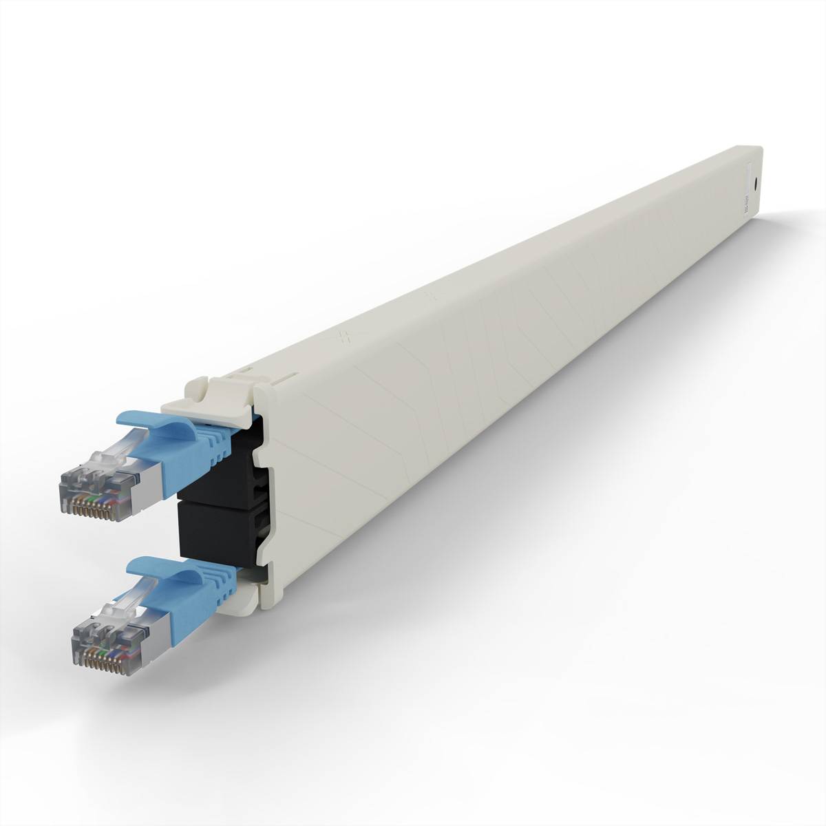 patchbox.one Kassette 30RU STP blau Cat.6a 1,8m