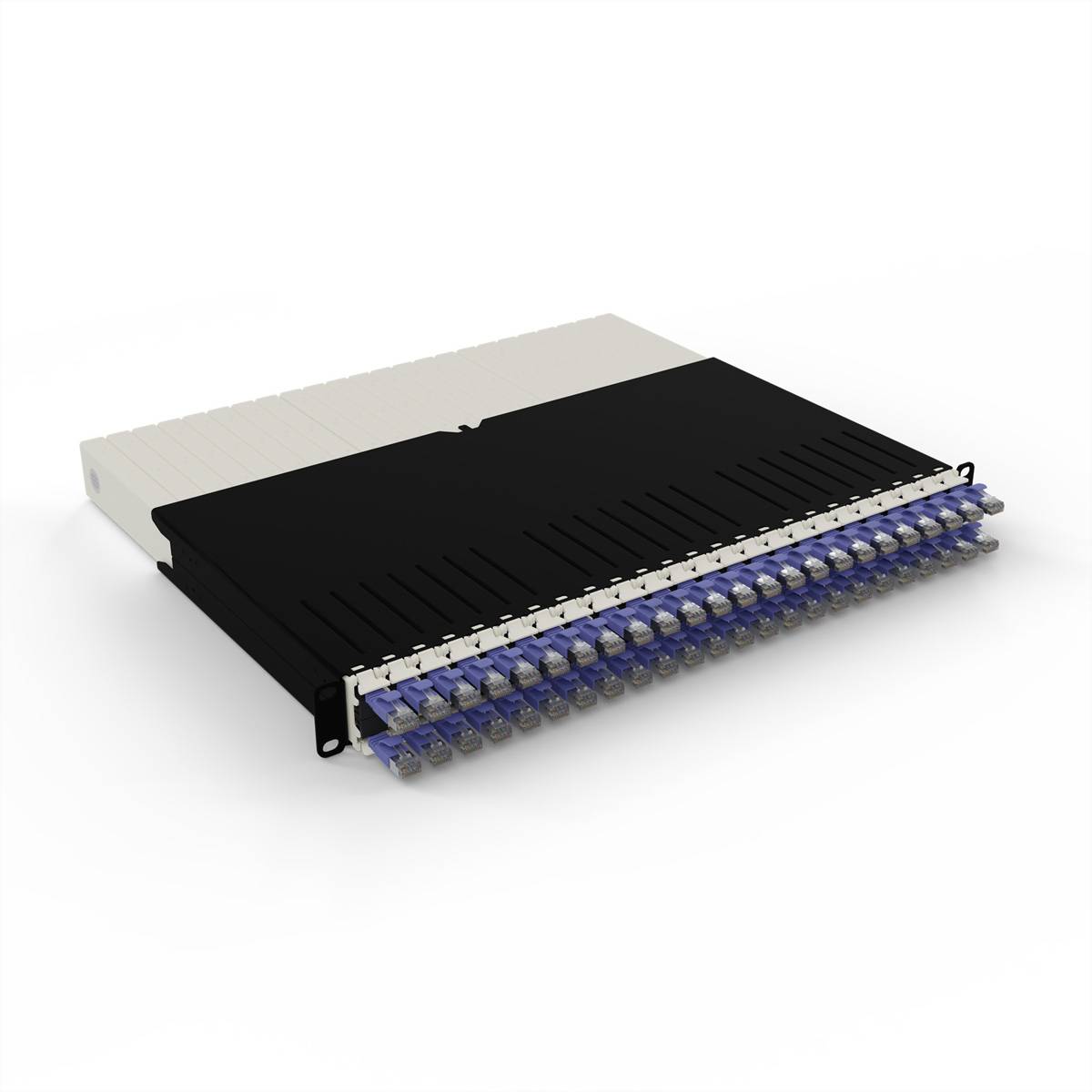 patchbox.one 8RU STP violett Cat.6a 0,8m