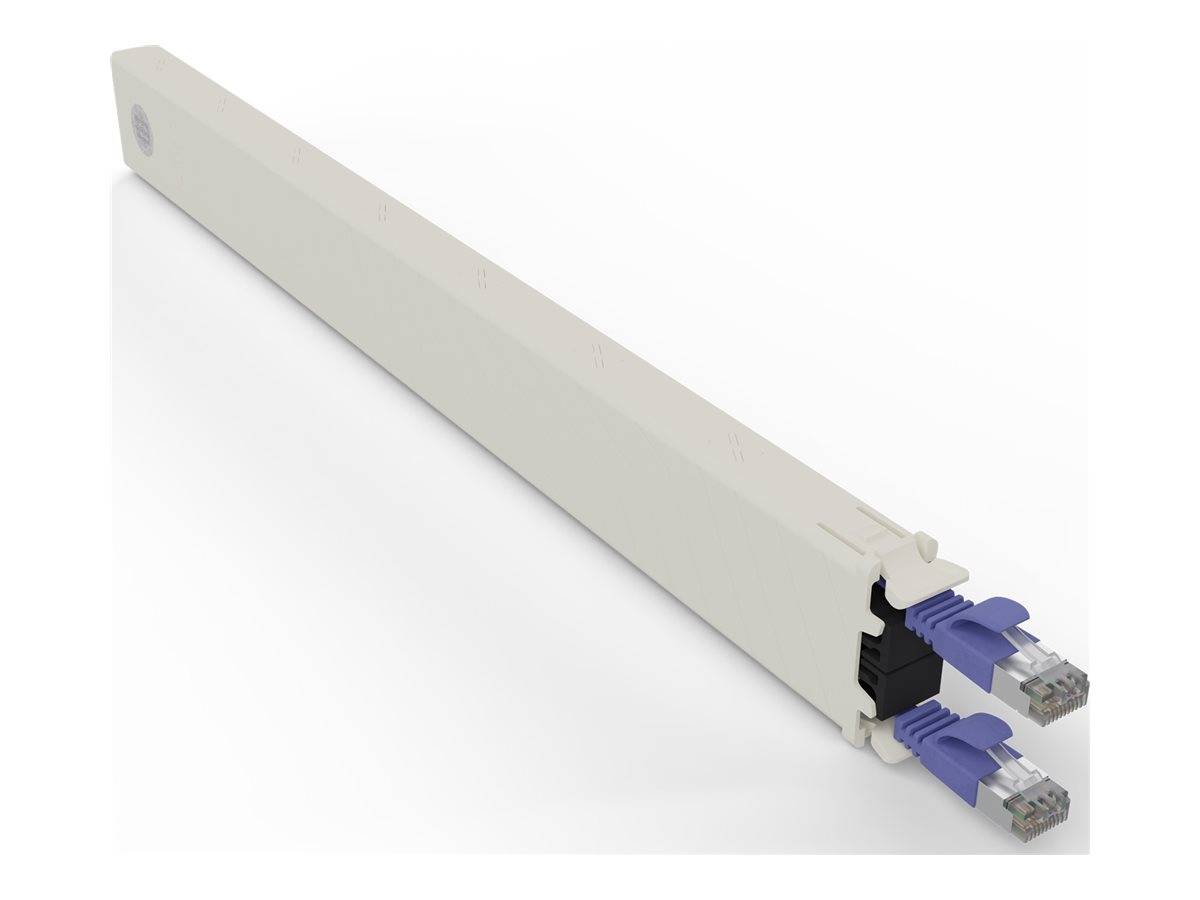 PATCHBOX patchbox.one - Kupferkassette - einziehbarCAT 6a - STP - violett