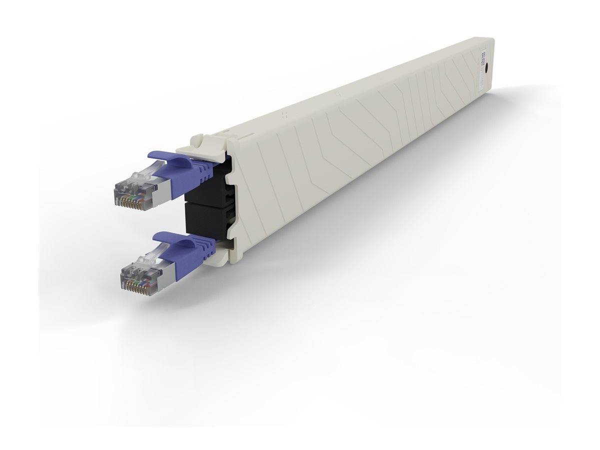 PATCHBOX patchbox.one - Kupferkassette - einziehbarCAT 6a - STP - violett