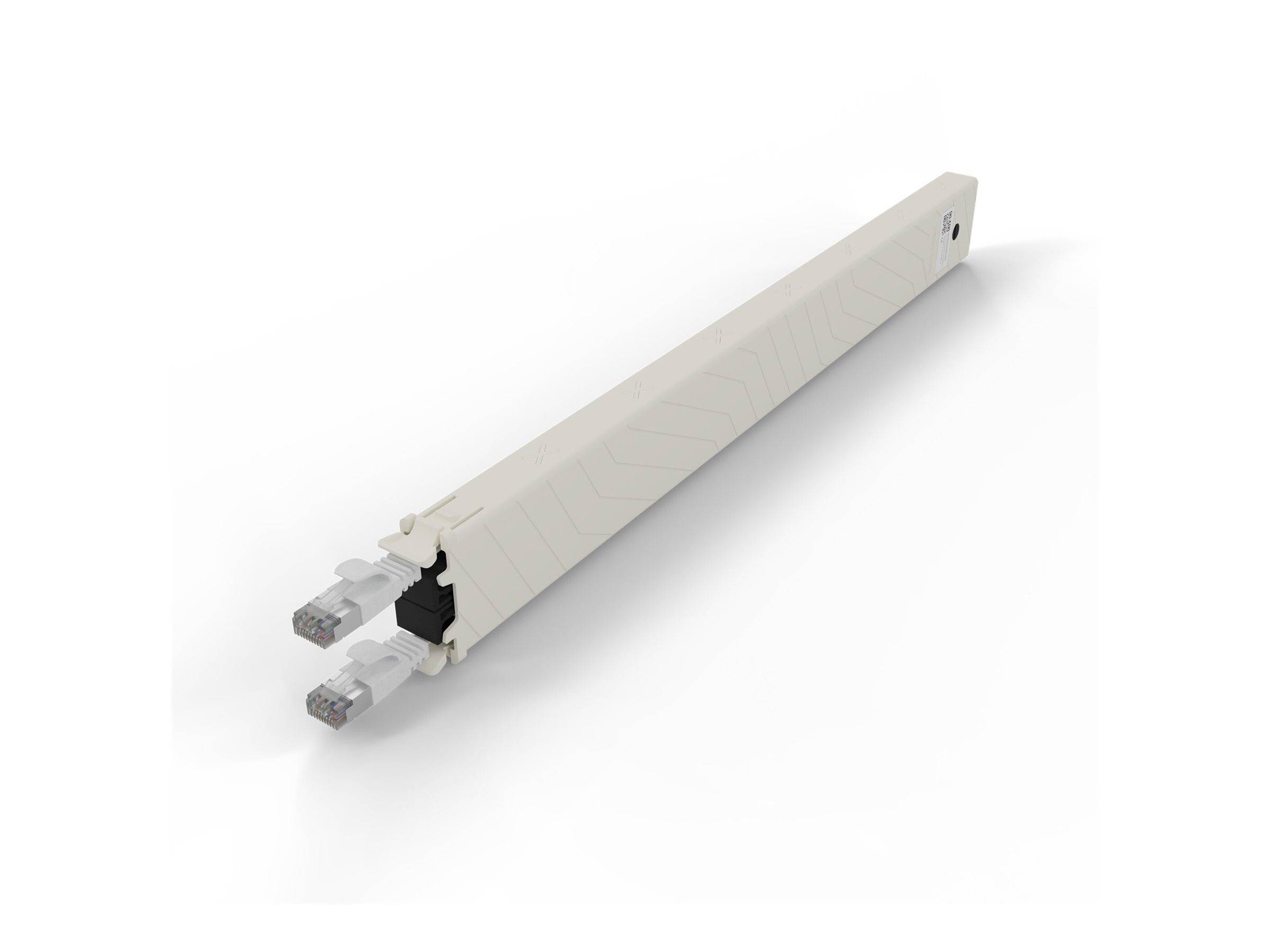 PATCHBOX patchbox.one - Kupferkassette - einziehbarCAT 6a - STP - weiß