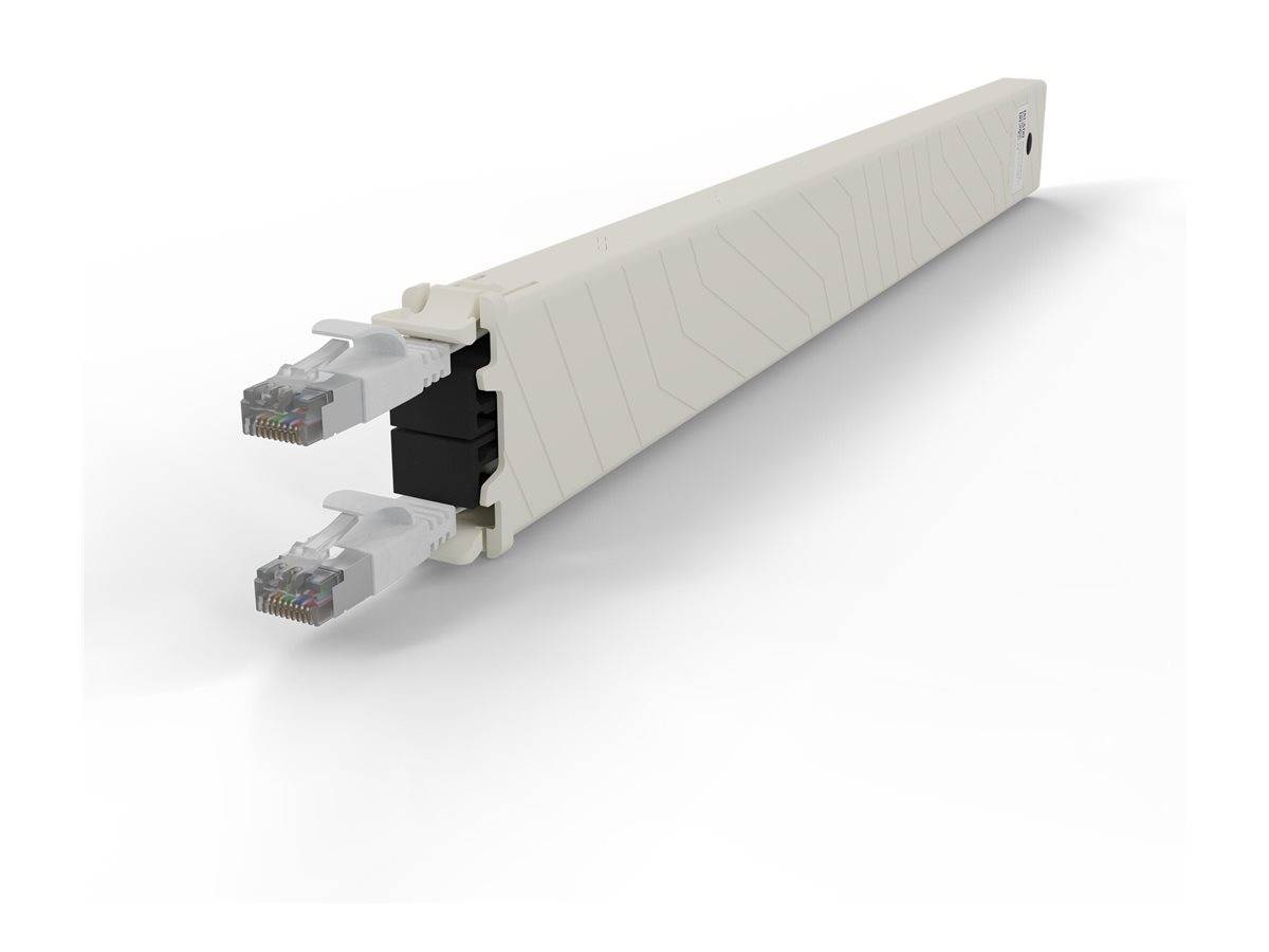 PATCHBOX patchbox.one - Kupferkassette - einziehbarCAT 6a - STP - weiß