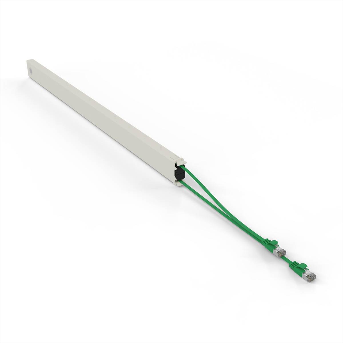 patchbox.one Kassette 46RU STP grün Cat.6a 2,5m