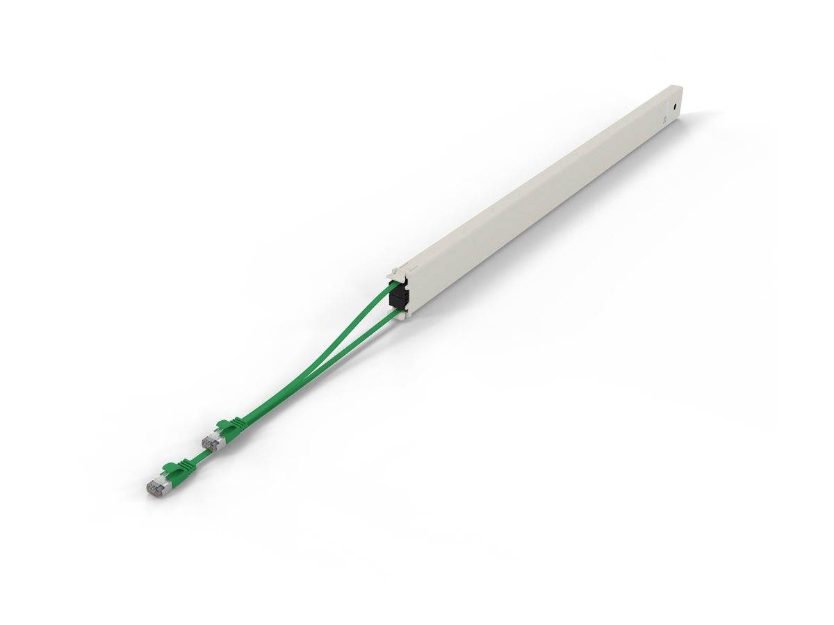 PATCHBOX patchbox.one - Kupferkassette - einziehbarCAT 6a - STP - grün