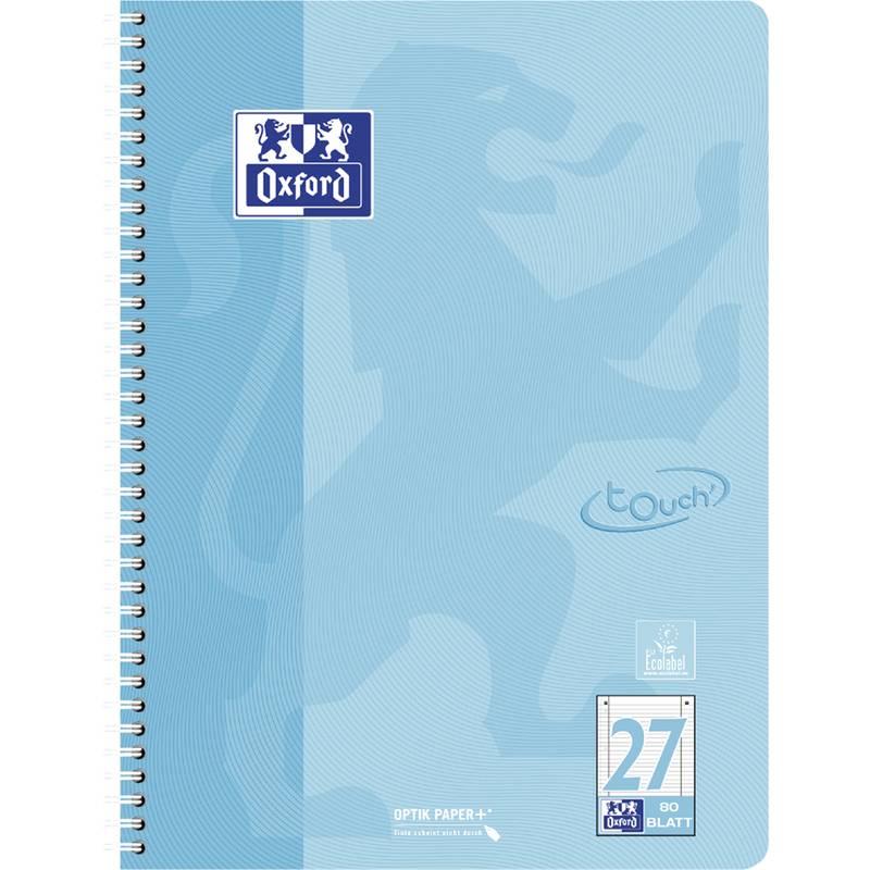 Oxford Collegeblock Touch Pastell, DIN A4+, liniert