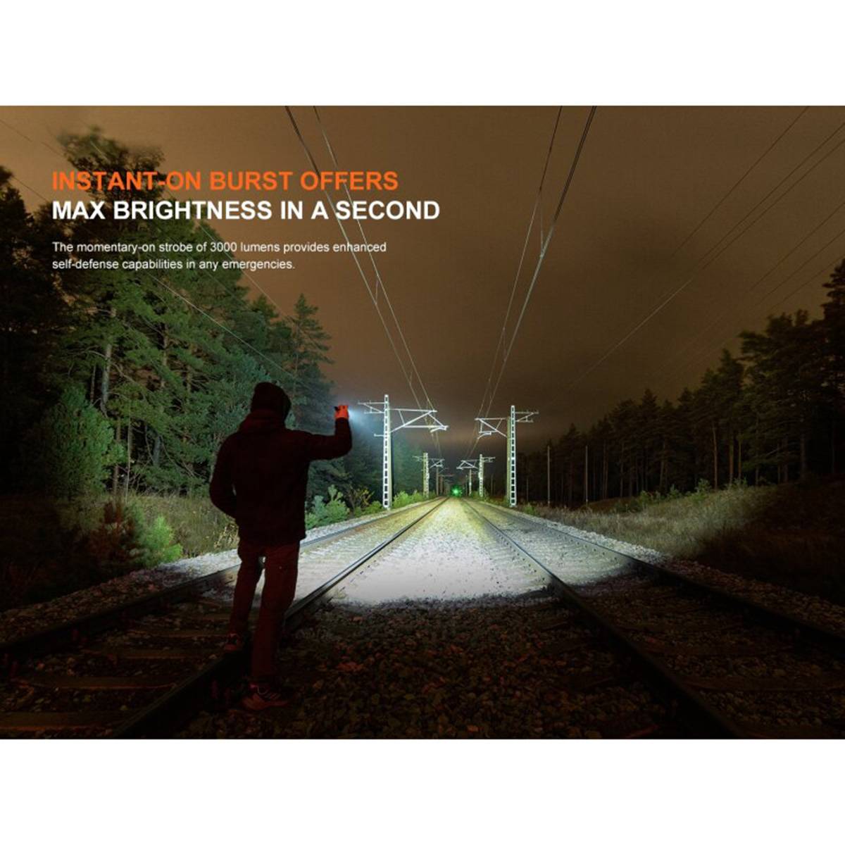 Fenix WF25RM 3000 Lumen - LED-Taschenlampe mit UV-Licht