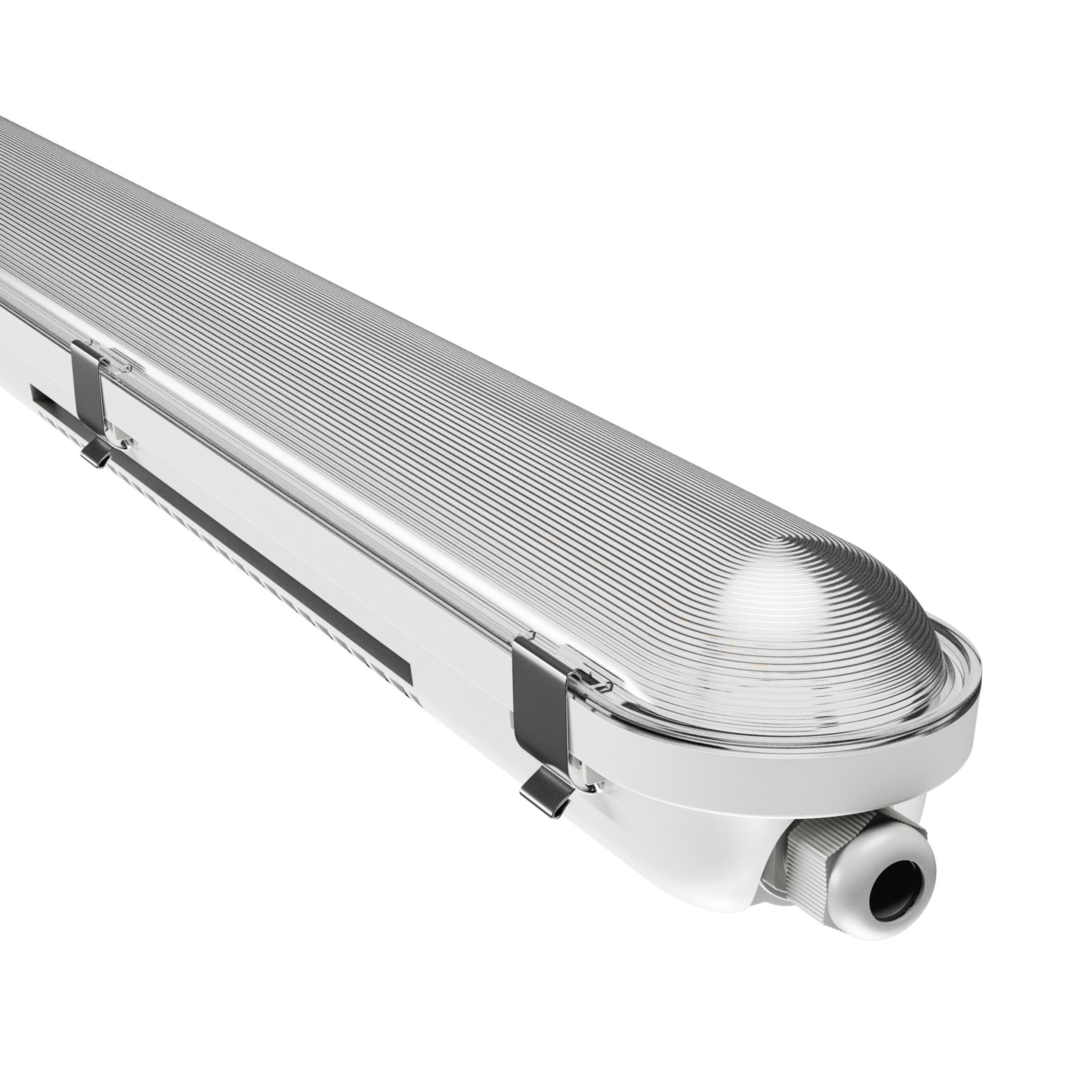 Spectrum LED LIMEA GIGANT PRO 27-58W 150cm Feuchtraumleuchte 9000lm Wannenleuchte IP66 grau IK10 Kaltweiß 6000K