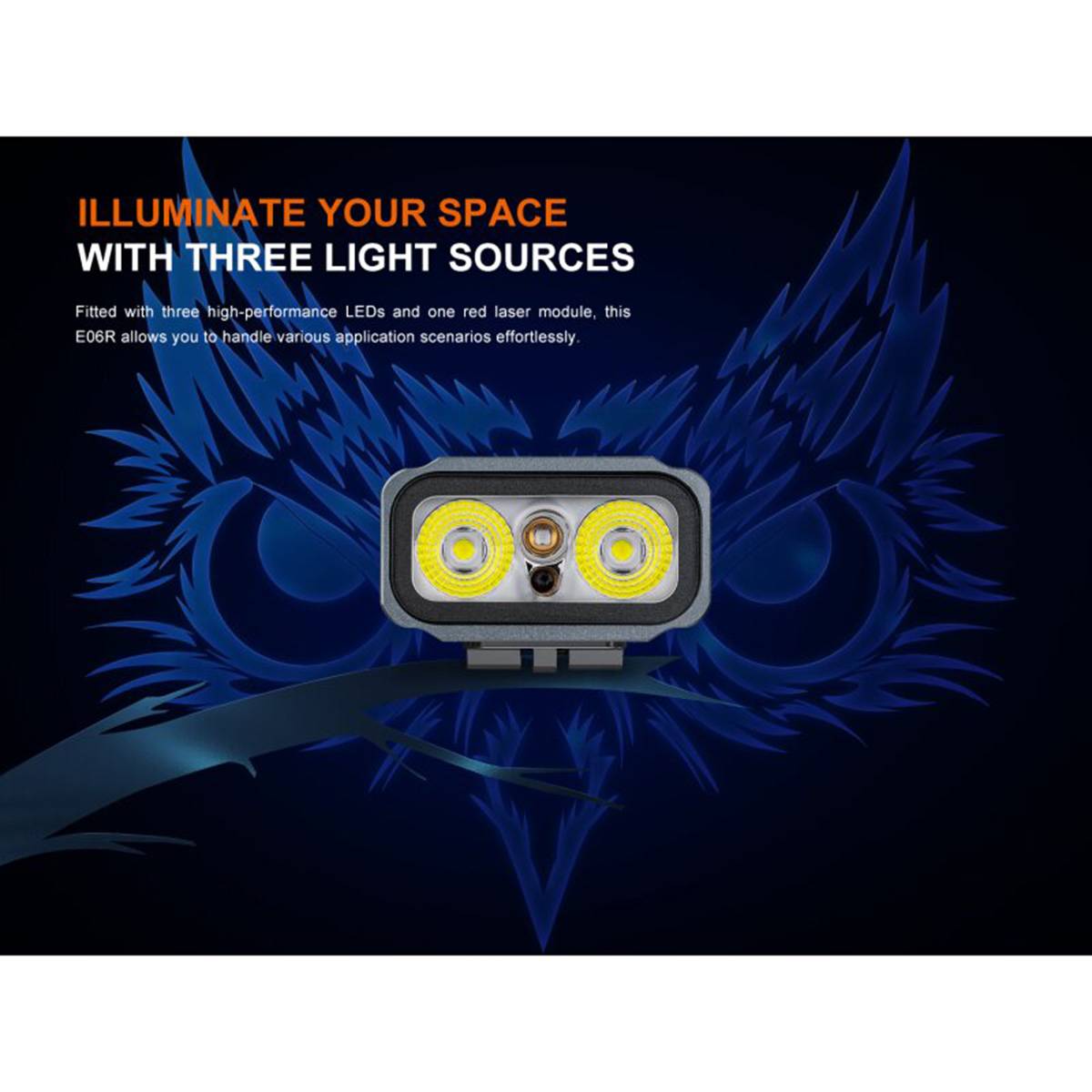 Fenix E06R Schlüsselbundleuchte 700 Lumen - Grau