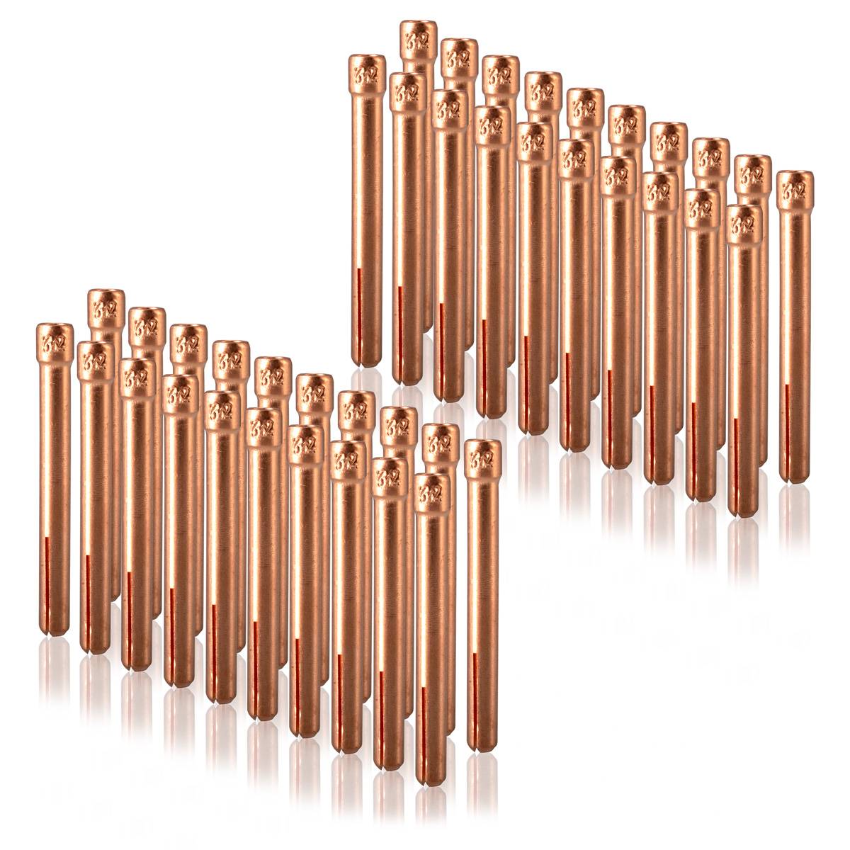 STAHLWERK 40er Set Spannhülsen 3,2 mm WP SR Binzel 17 18 26