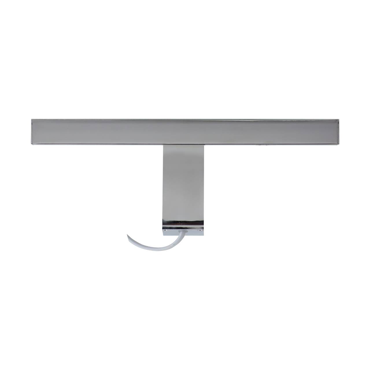 Licht-Erlebnisse LE122270 LED Wandlampe Erik IP44 4100 K 530 lm aus Aluminium Glas in Chrom Wandleuchte