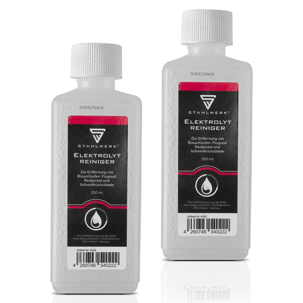 STAHLWERK 2 x Elektrolytreiniger für Schweißnaht-Reinigungsgeräte 250 ml