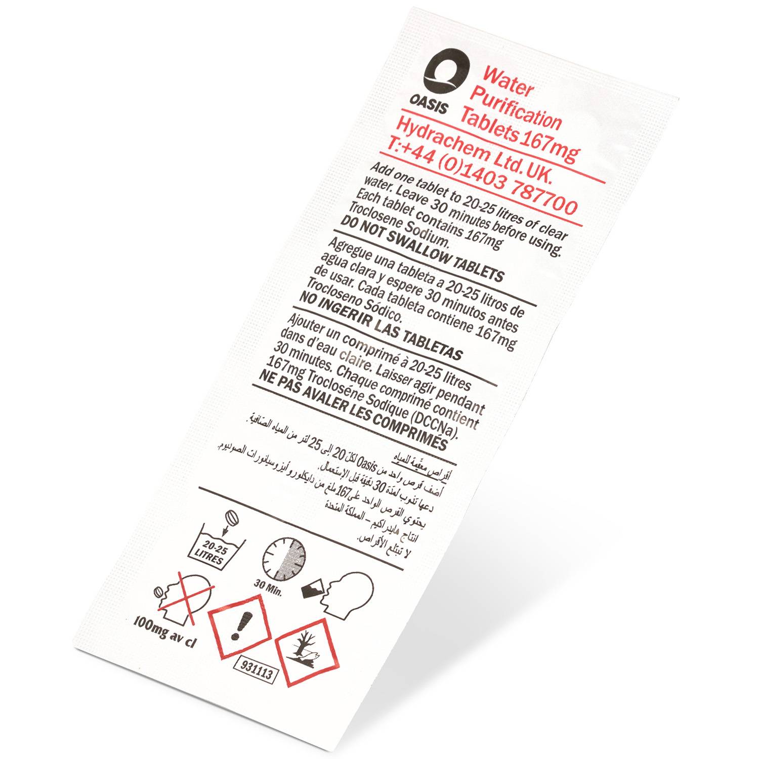 20x Wasser Reiniger Tabletten für Waterrower-Tank und Wasserrudergeräte (3 Jahresbedarf) 167mg NaDCC