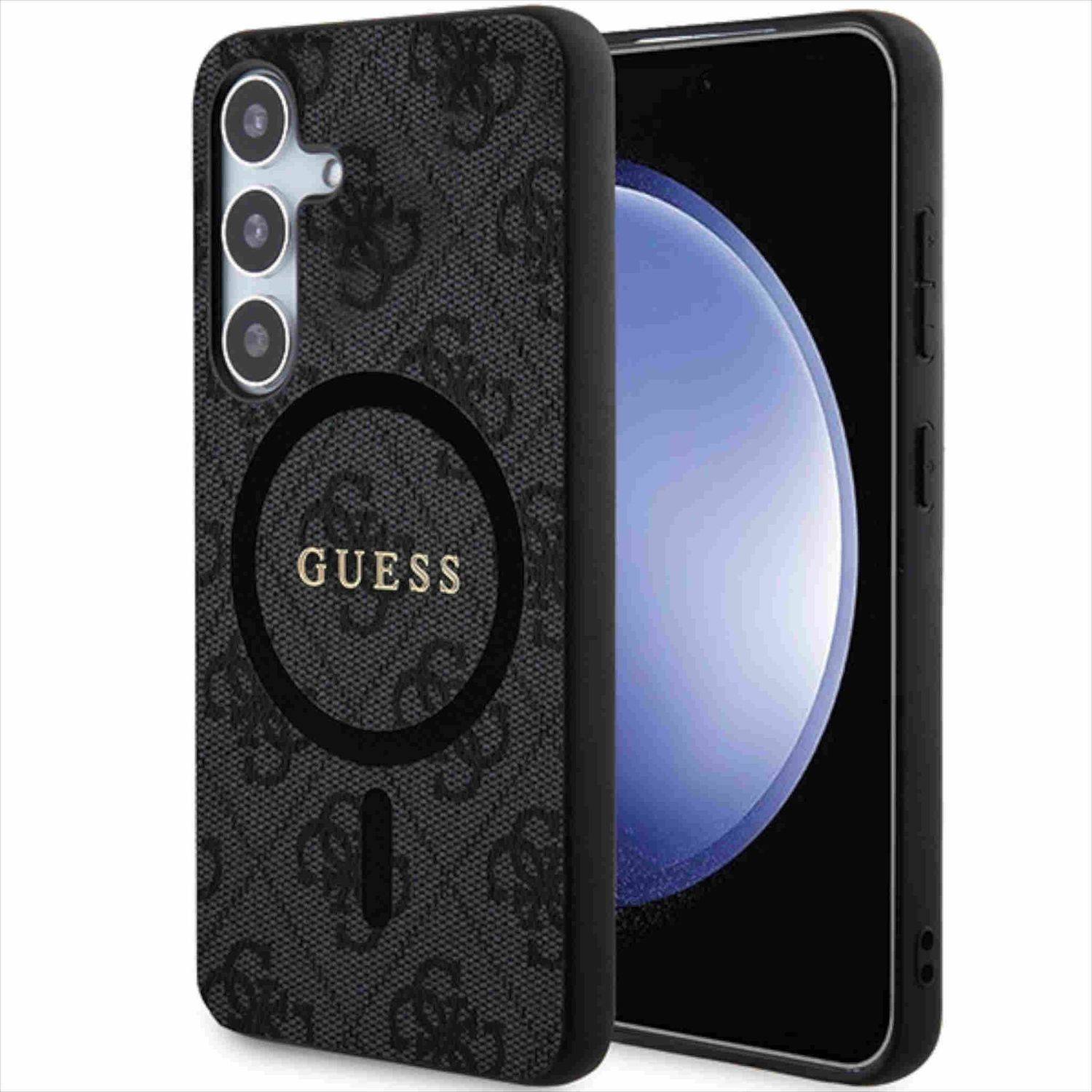 Guess Samsung Galaxy S24 4G Collection Metal Logo MagSafe Case.