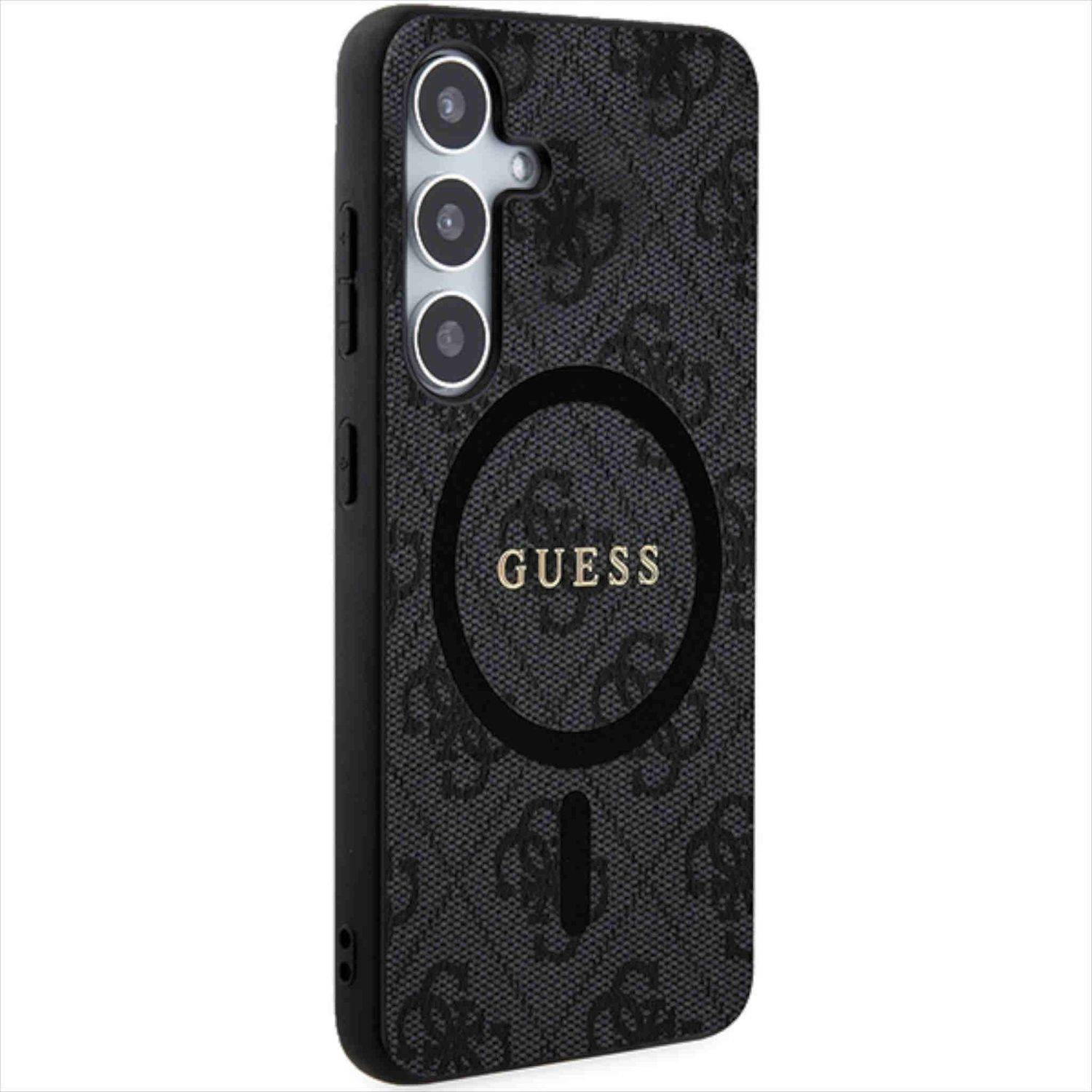 Guess Samsung Galaxy S24 4G Collection Metal Logo MagSafe Case.