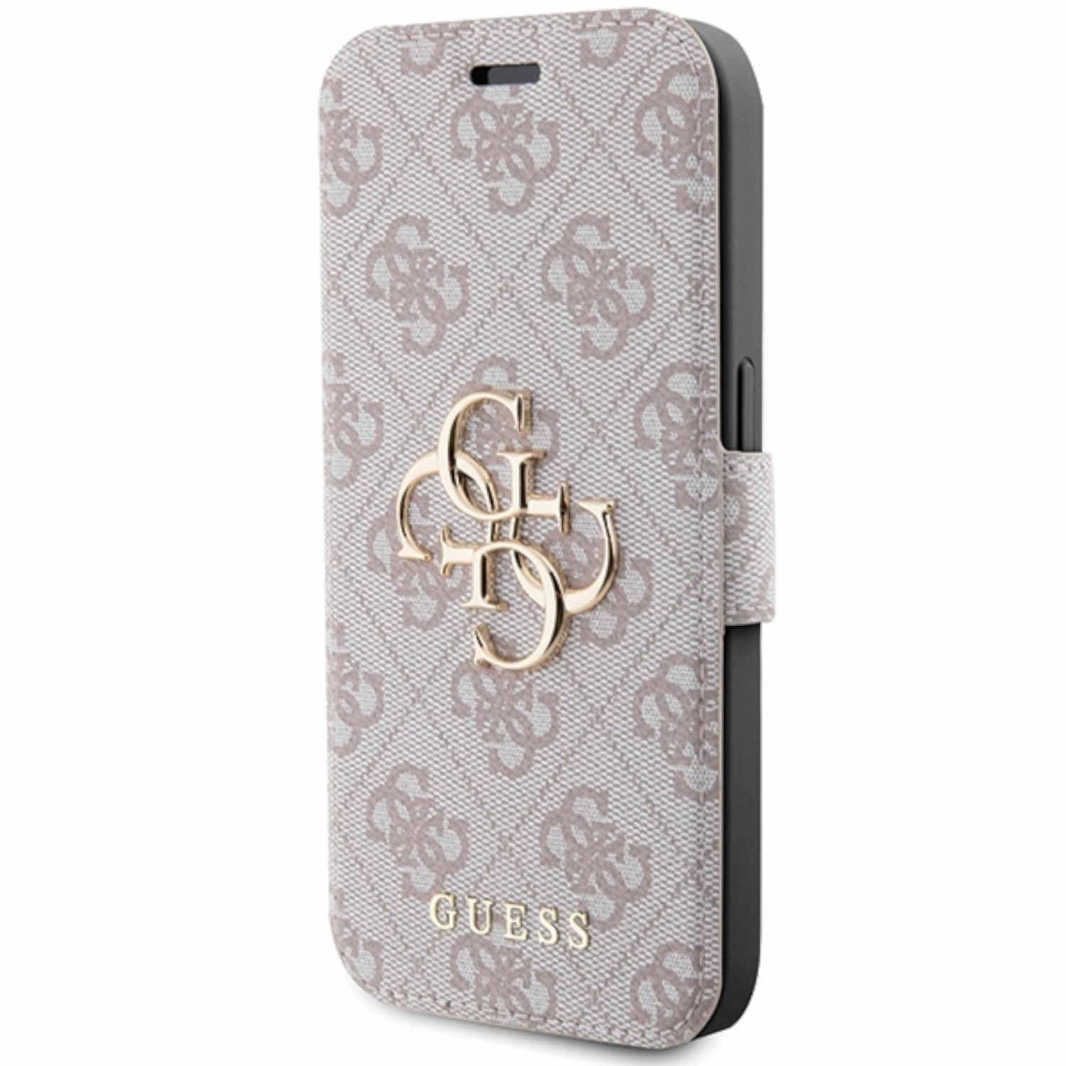 Guess Apple iPhone 15 Pro Schutzhülle Bookcover Book 4G Metal Logo