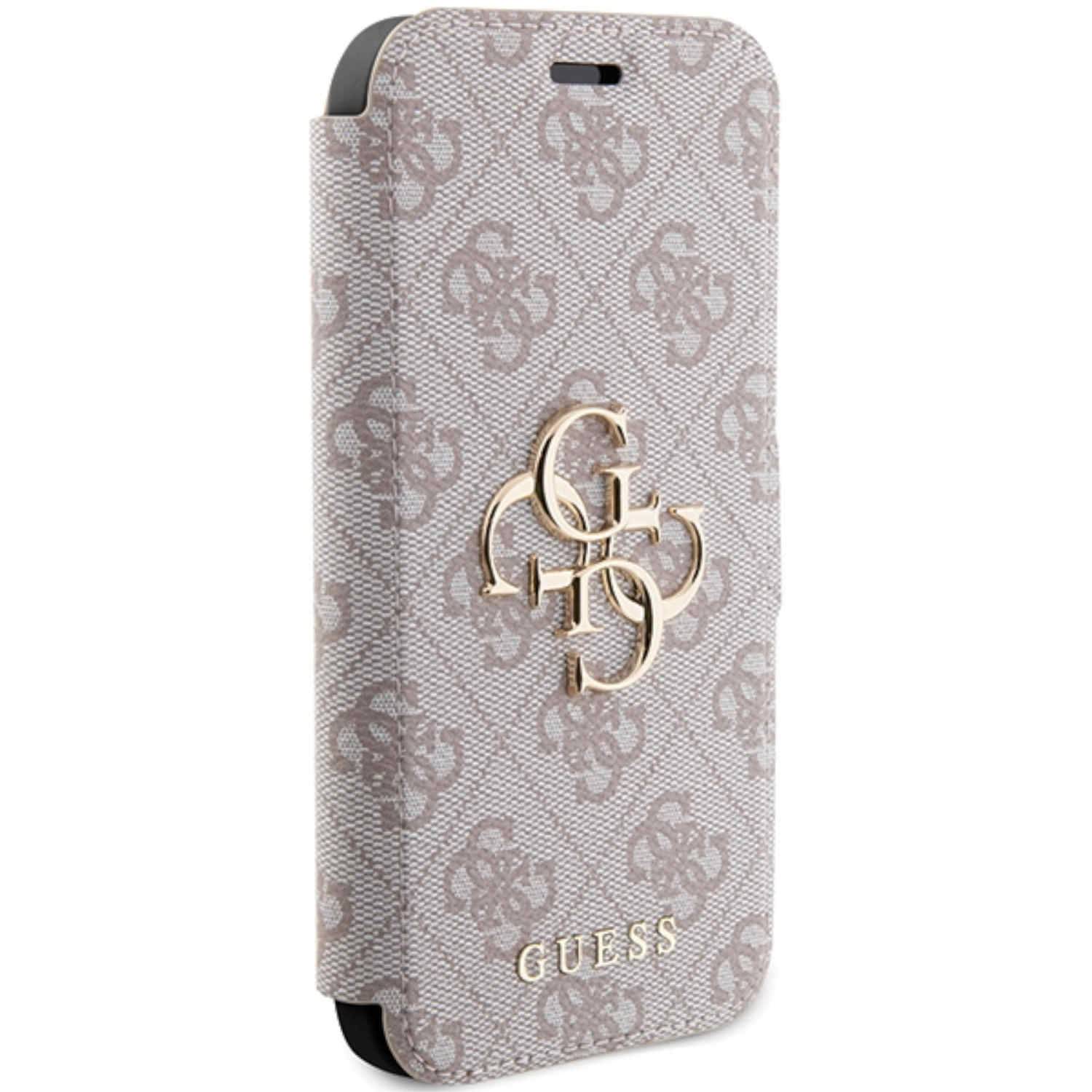 Guess Apple iPhone 15 Pro Schutzhülle Bookcover Book 4G Metal Logo
