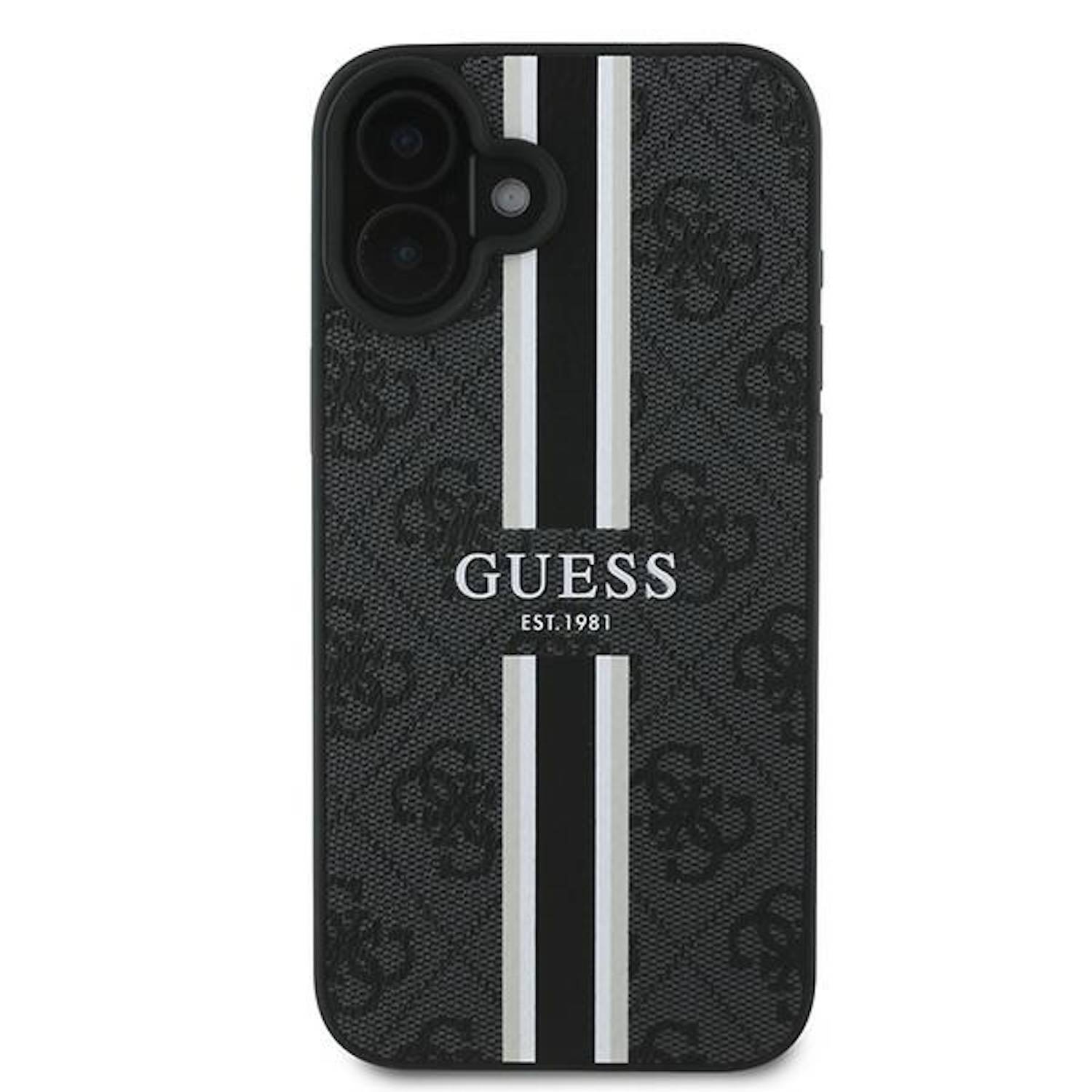 GUESS Apple iPhone 16 Plus Hardcase Hülle 4G Streifen Design MagSafe