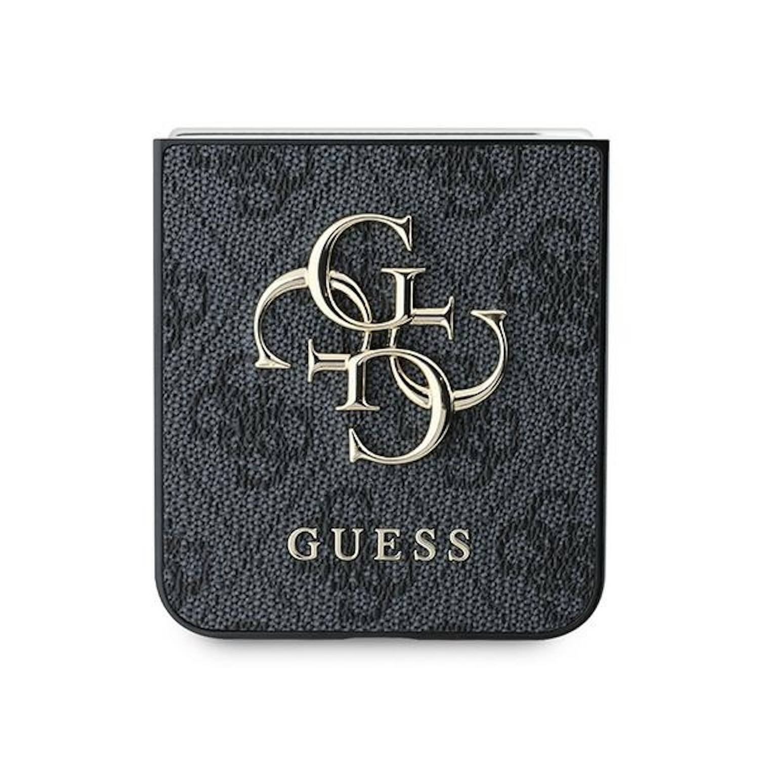 GUESS Samsung Galaxy Z Flip6 Hülle hochwertiges Leder 4G Metal Logo Design