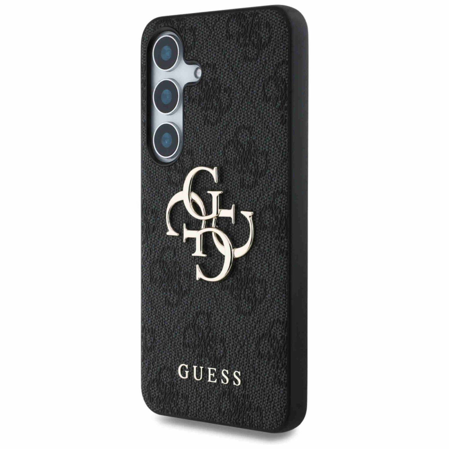 Guess Samsung Galaxy S25 Schutzhülle Cover Big 4G Logo Classic Schwarz