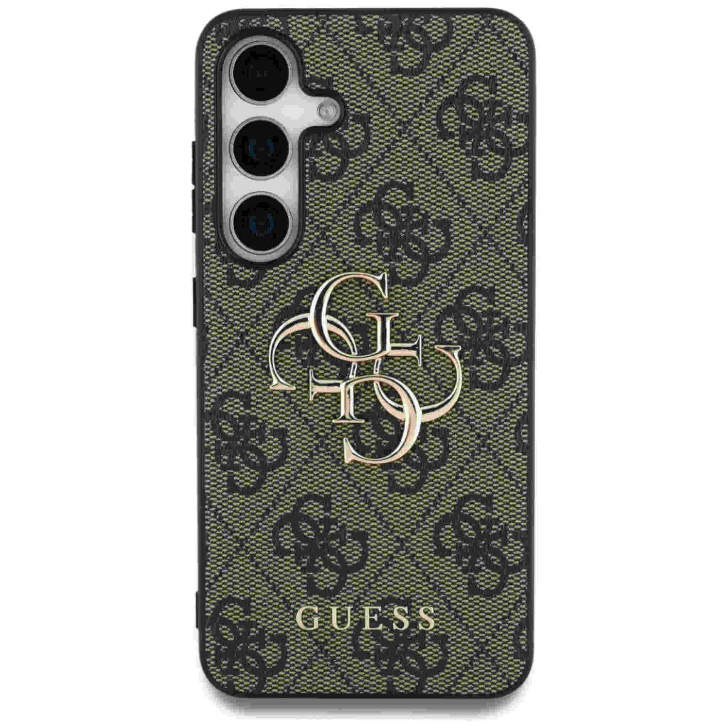 Guess Samsung Galaxy S25 Schutzhülle Cover Big 4G Logo Classic Braun