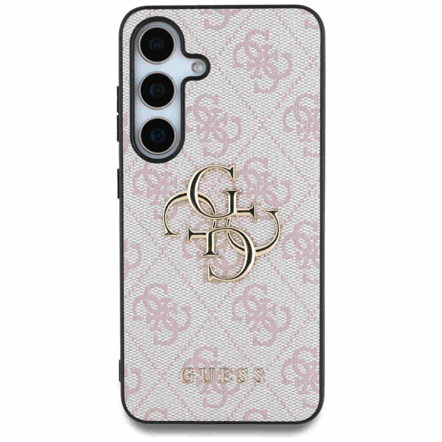 Guess Samsung Galaxy S25 Schutzhülle Cover Big 4G Logo Classic Rosa