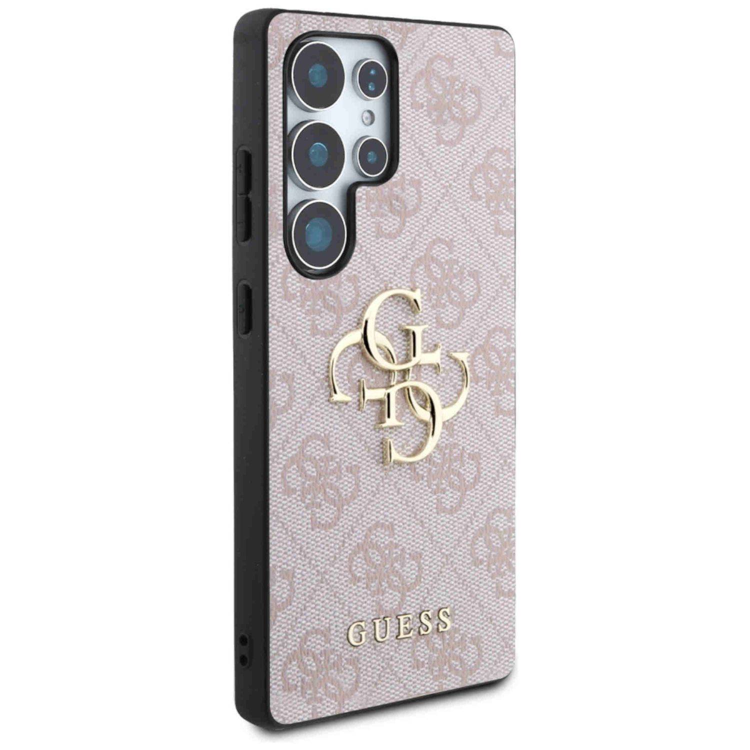 Guess Samsung Galaxy S25 Ultra Schutzhülle Big 4G Logo Classic Rosa