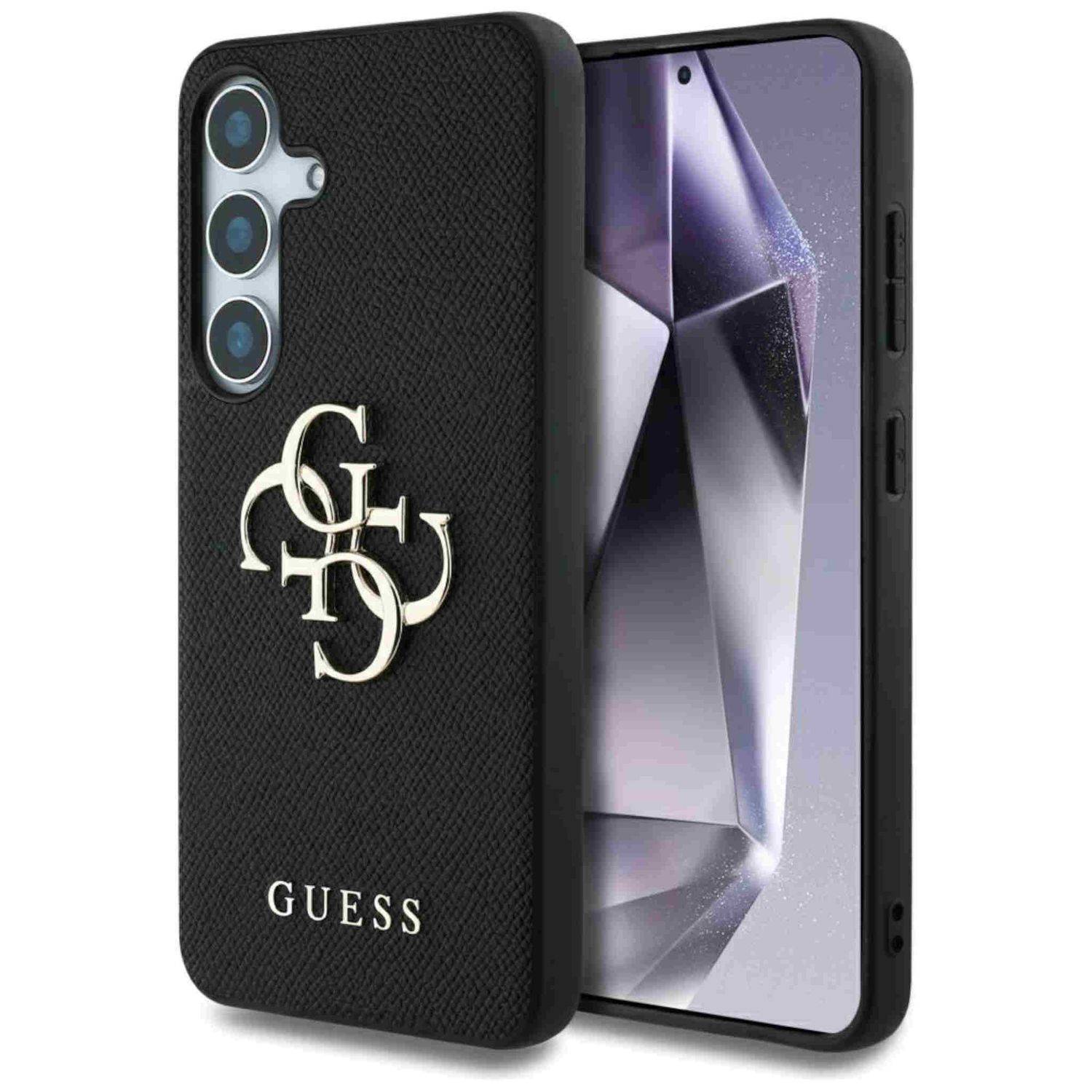 Guess Samsung Galaxy S25 Grained Big 4G Logo Small Classic Schutzhülle