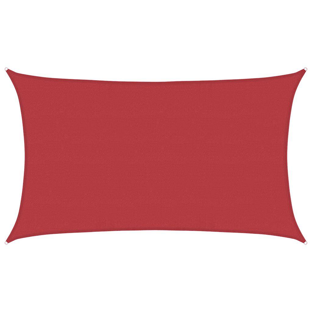 vidaXL Sonnensegel 160 g/m² Rot 5x8 m HDPE