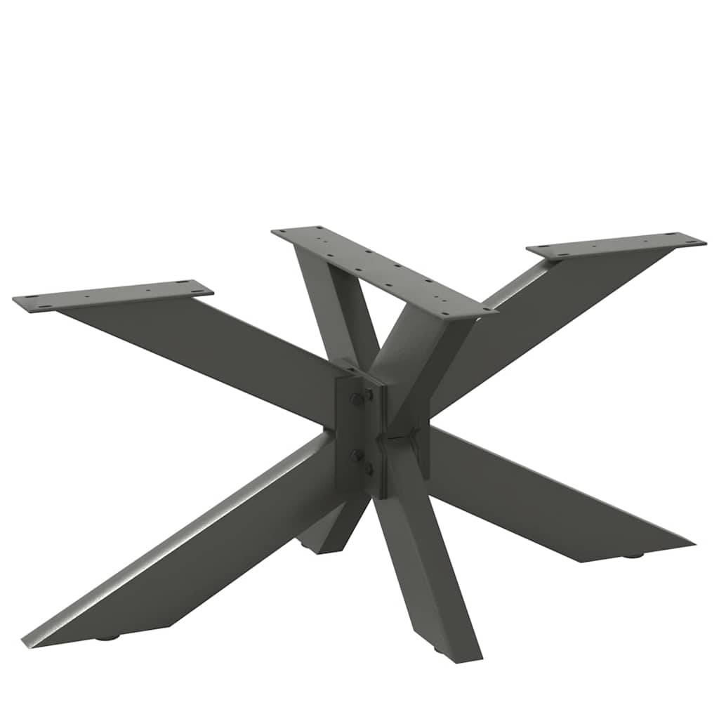 vidaXL Couchtischbein in Spinnenform Anthrazit 98x58x(42-43) cm Stahl
