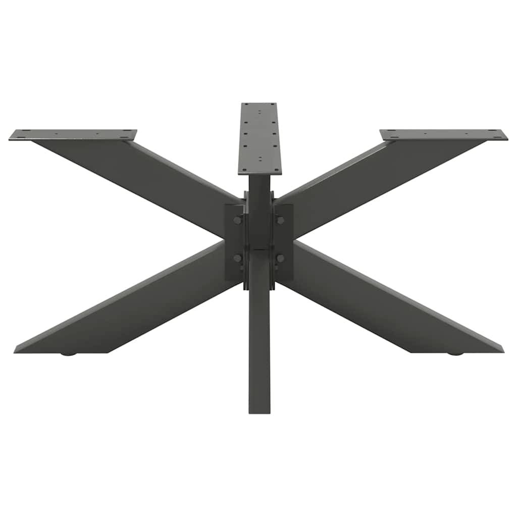 vidaXL Couchtischbein in Spinnenform Anthrazit 98x58x(42-43) cm Stahl
