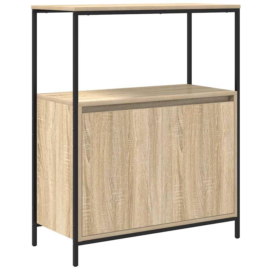 vidaXL Badschrank mit Regalen Sonoma-Eiche 76,5x35x95 cm