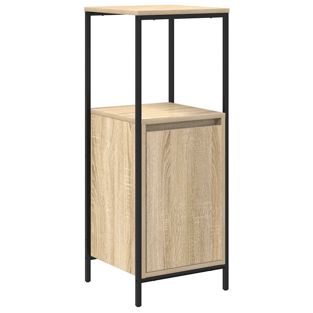 vidaXL Badschrank mit Regalen Sonoma-Eiche 36x35x95 cm