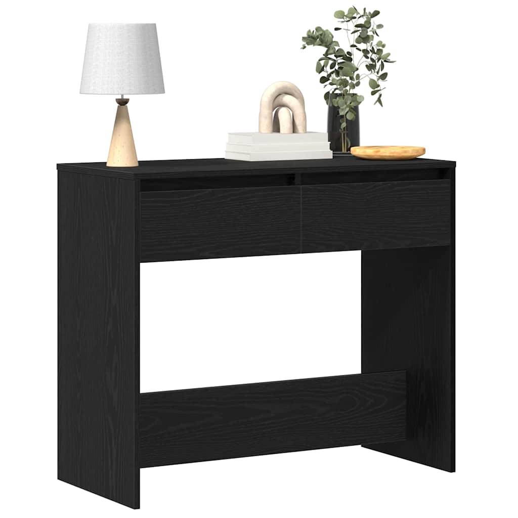 vidaXL Konsolentisch Schwarz Eichen-Optik 89x41x76,5 cm Holzwerkstoff
