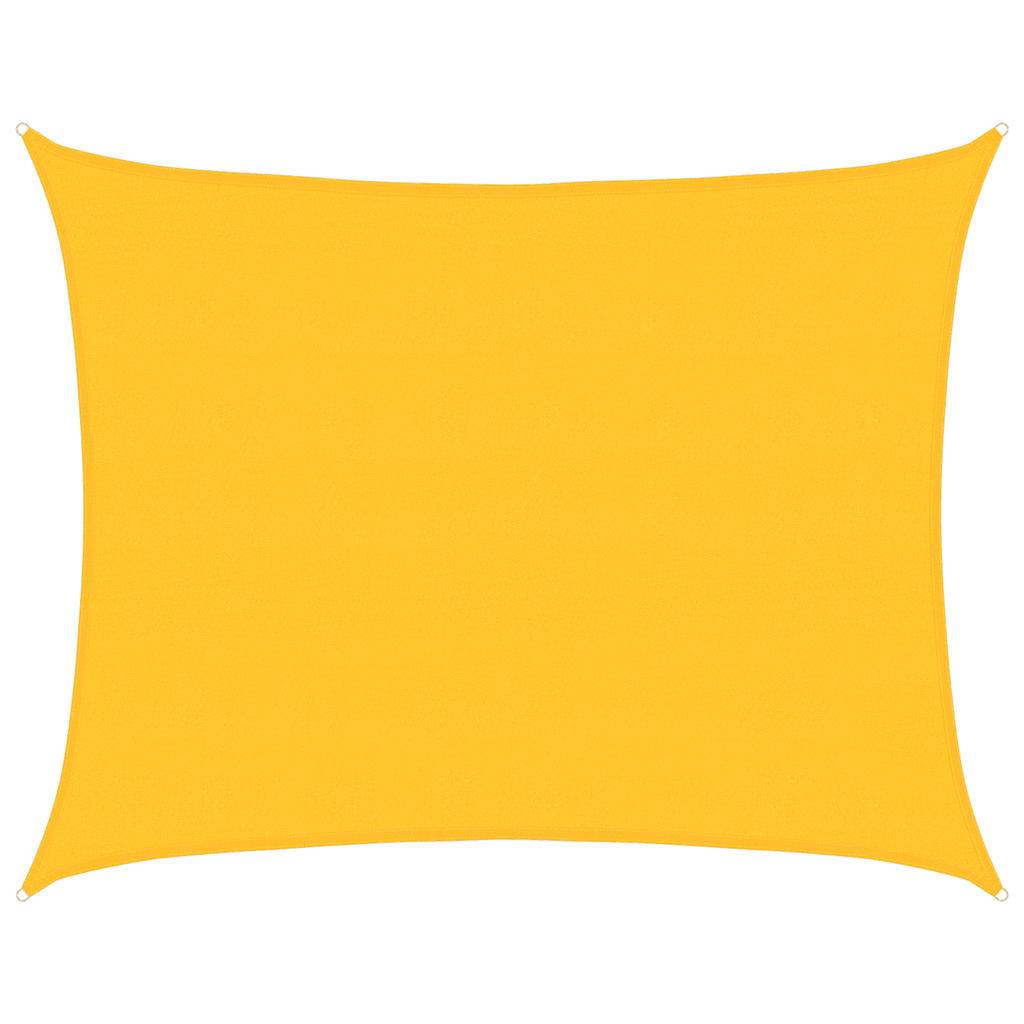 vidaXL Sonnensegel 160 g/m² Rechteckig Gelb 6x7 m HDPE