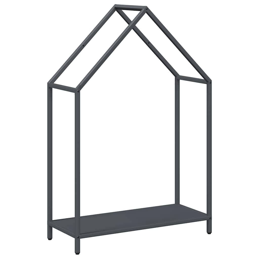 vidaXL Brennholzregal Anthrazit 60x25x90 cm Kaltgewalzter Stahl