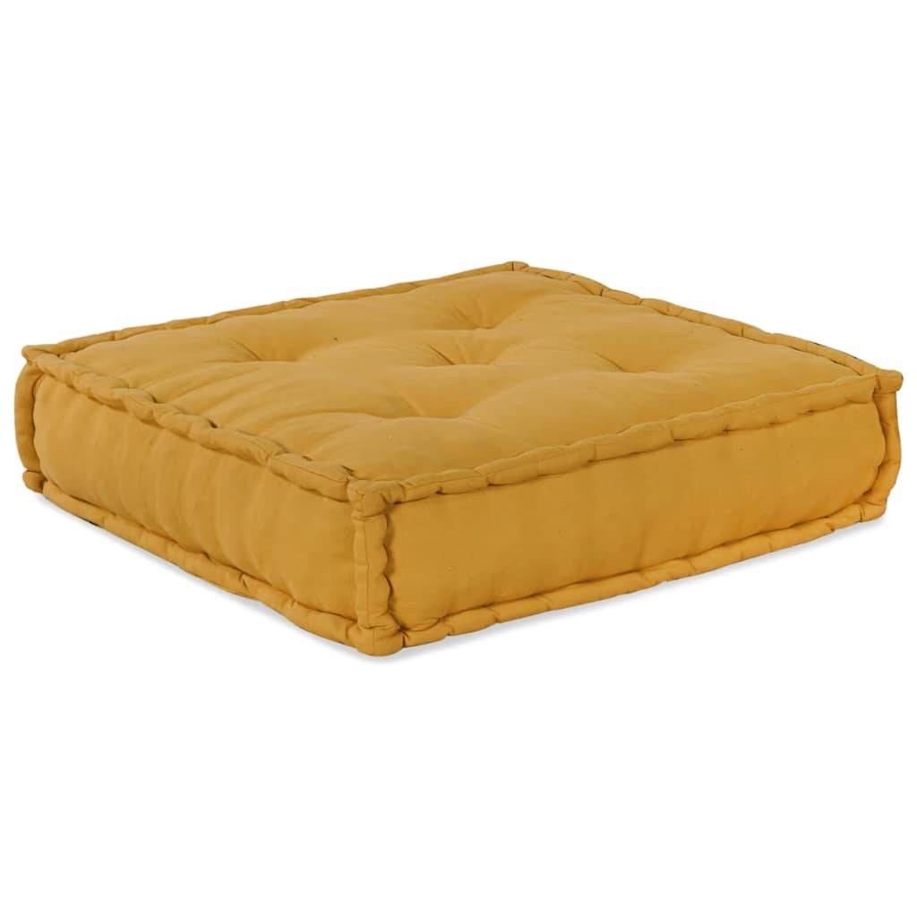 vidaXL Pouf Modular Gelb 70x70x54 cm Stoff