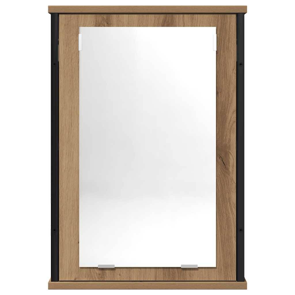 vidaXL Bad-Spiegelschrank Artisan-Eiche 42x12x60 cm Holzwerkstoff