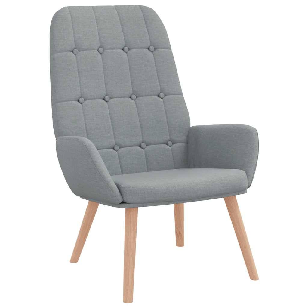 vidaXL Relaxsessel Hellgrau Stoff